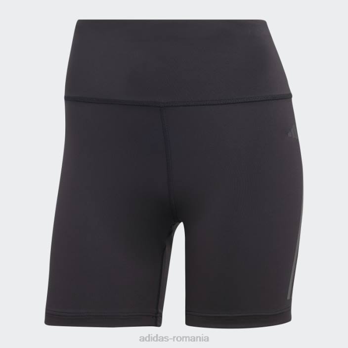 Adidas Jambiere scurte de 5 inci, negri, Dailyrun, cu trei dungi femei negru 2JBN9371