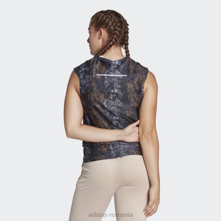 Adidas Tricou pentru alergare rapidă, realizat cu cerneală de plastic Parley Ocean femei cerneala neagra 2JBN9520