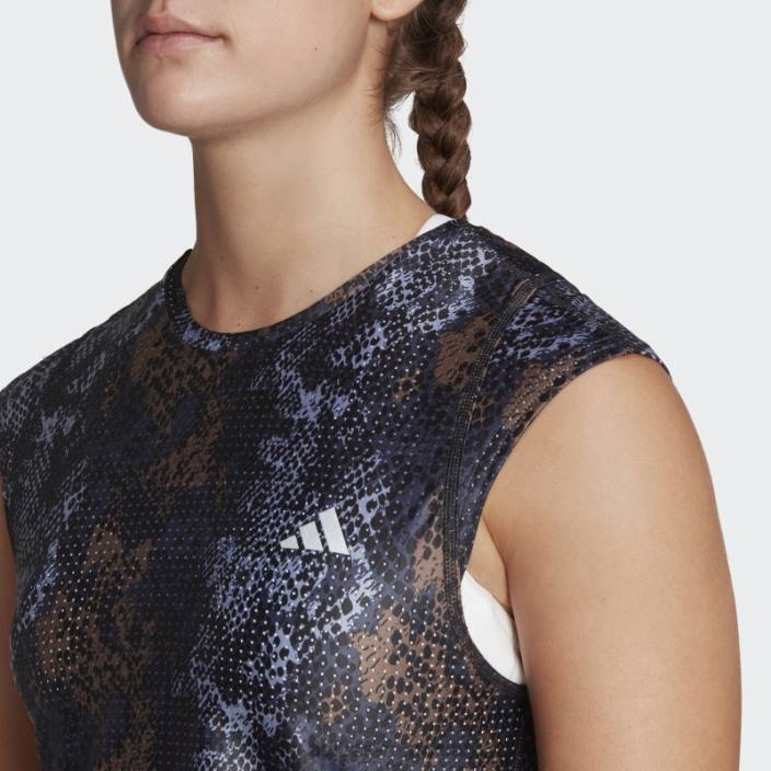 Adidas Tricou pentru alergare rapidă, realizat cu cerneală de plastic Parley Ocean femei cerneala neagra 2JBN9520