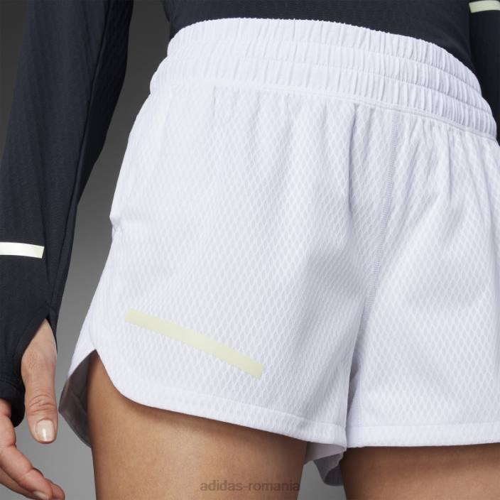 Adidas alb reflecta noaptea pantaloni scurți de alergare x-city adidas femei alb 2JBN17361