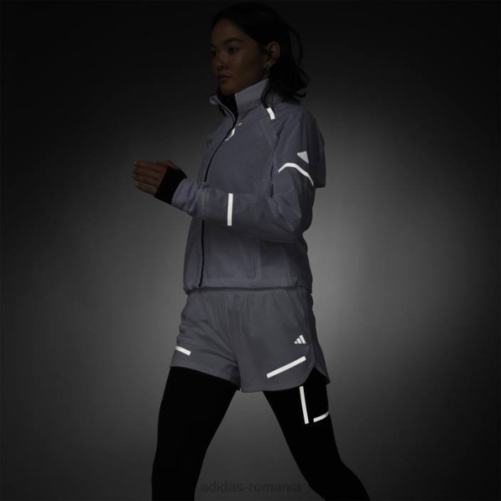 Adidas alb reflecta noaptea pantaloni scurți de alergare x-city adidas femei alb 2JBN17361
