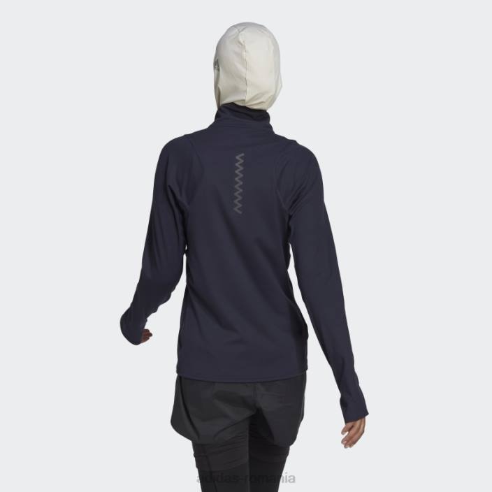 Adidas alergați rapid cerneală pentru hanorac cu jumătate de fermoar femei cerneală 2JBN10736