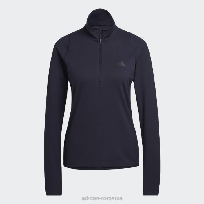 Adidas alergați rapid cerneală pentru hanorac cu jumătate de fermoar femei cerneală 2JBN10736