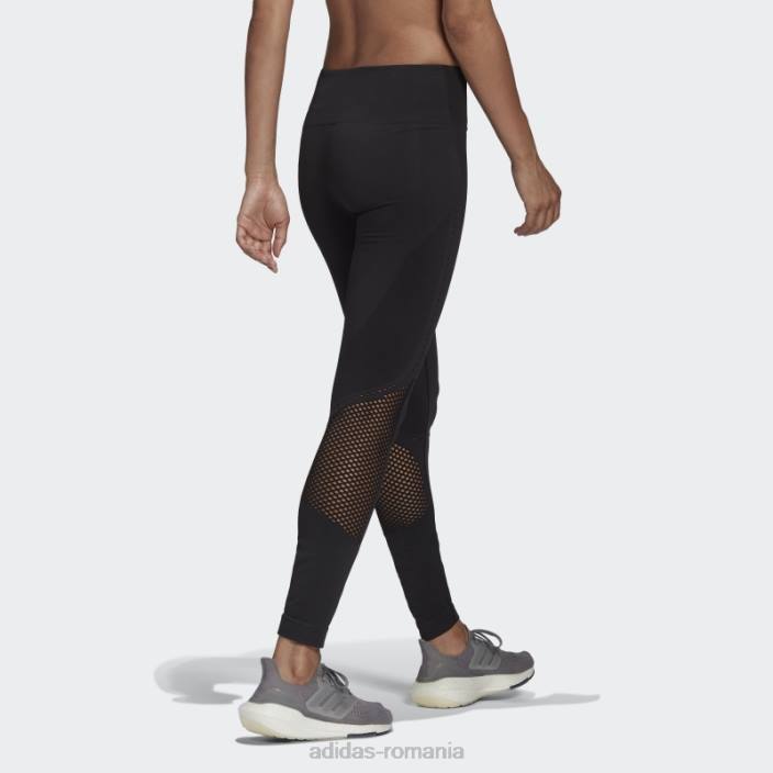 Adidas colanti de alergare aeroknit 7/8 negri femei negru 2JBN2725