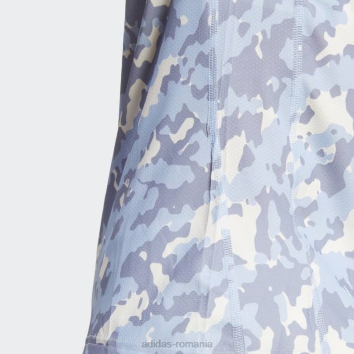 Adidas deține tricoul de alergare camo run albastru zori femei zori albastre 2JBN16855