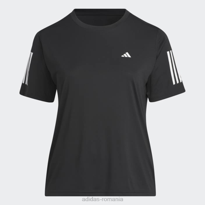 Adidas deține tricoul de alergare (plus mărime) negru femei negru 2JBN16868