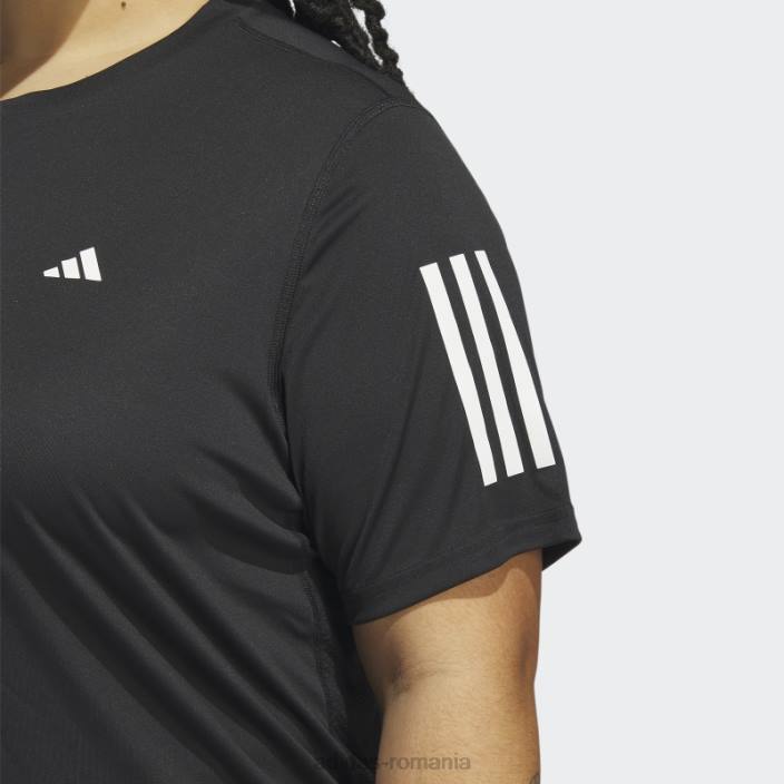 Adidas deține tricoul de alergare (plus mărime) negru femei negru 2JBN16868