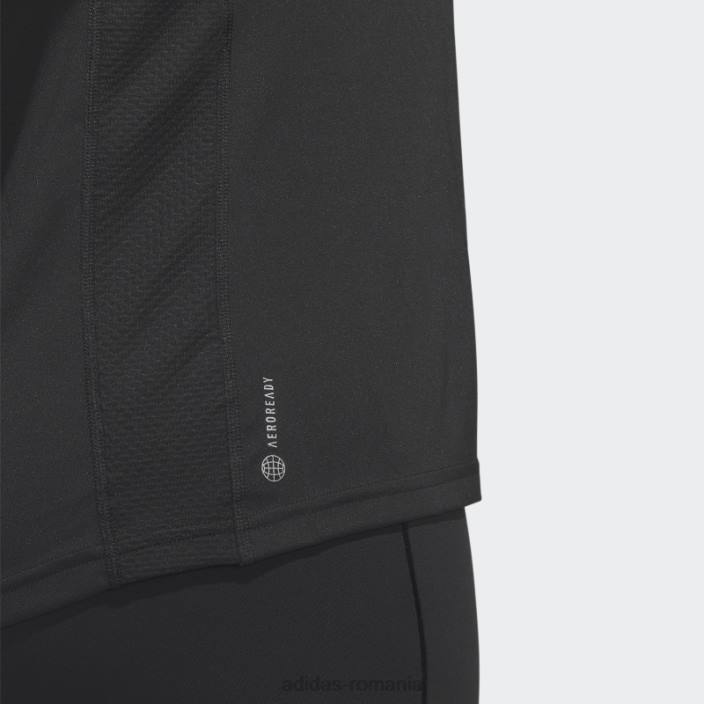 Adidas deține tricoul de alergare (plus mărime) negru femei negru 2JBN16868