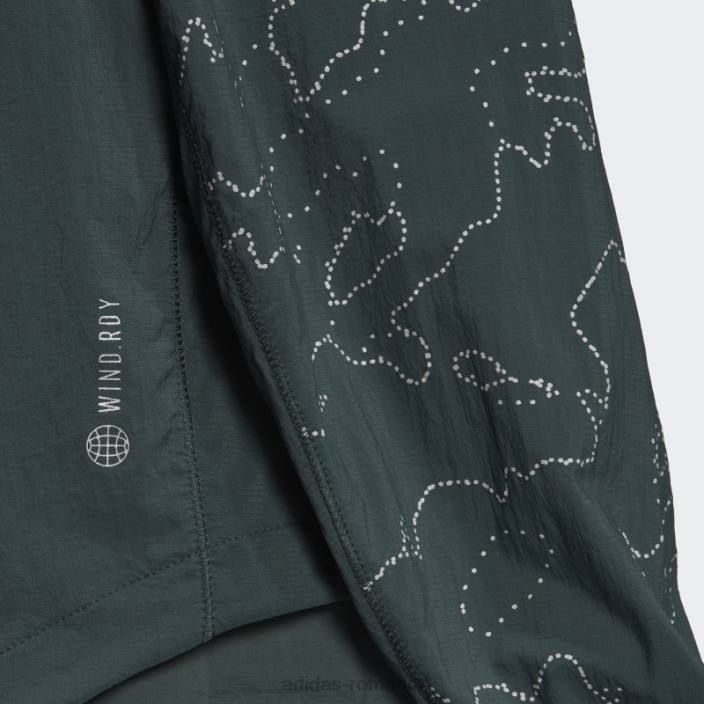 Adidas geaca verde x-city running crewneck femei verde 2JBN10744