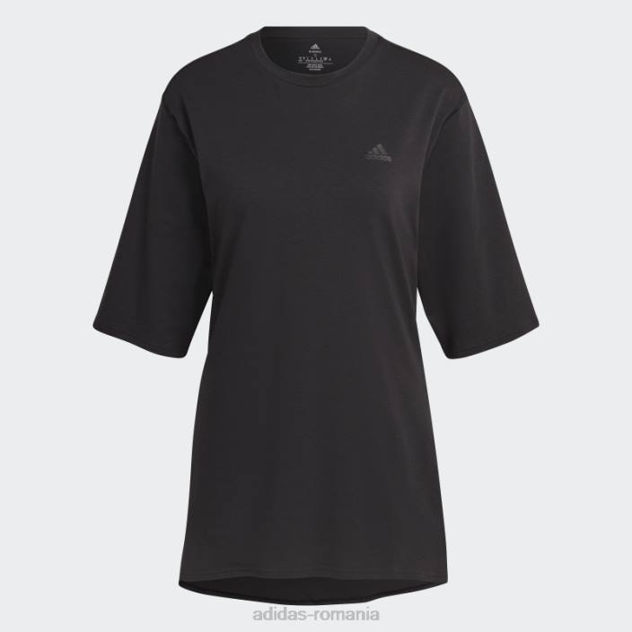 Adidas icoane ale alergării negre realizate cu tricou de alergare din natură femei negru 2JBN17075