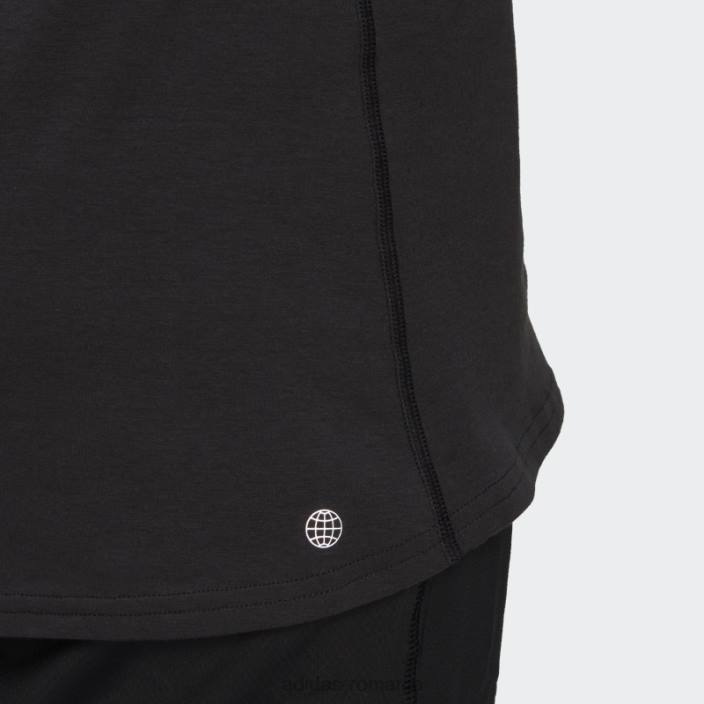Adidas icoane ale alergării negre realizate cu tricou de alergare din natură femei negru 2JBN17075
