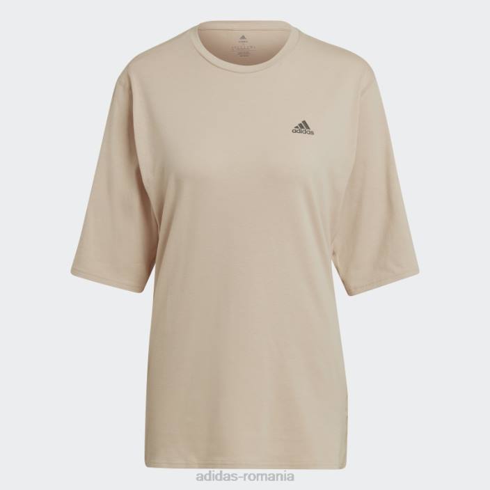 Adidas icoane de alergare realizate cu natura alergare tricou bej femei bej 2JBN2779