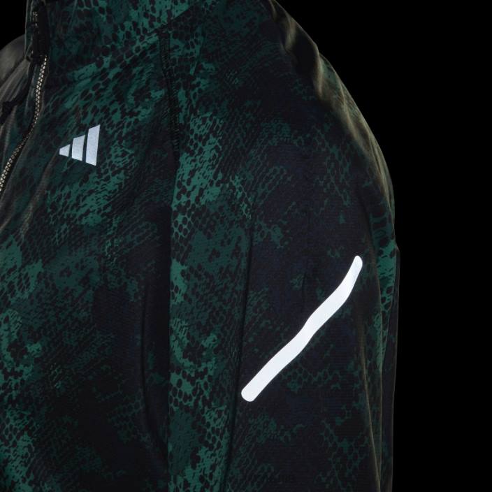 Adidas jachetă de iterație pentru alergare rapidă verde femei negru/verde 2JBN16773