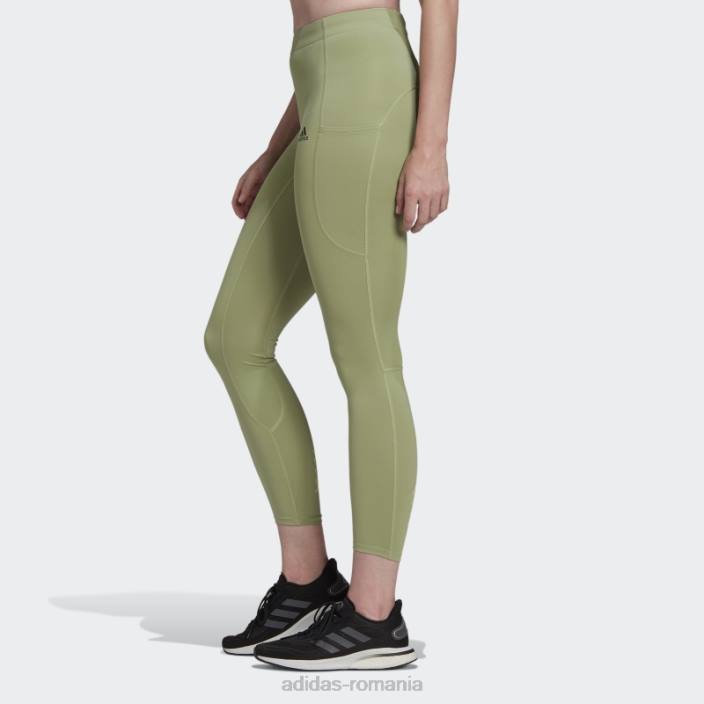 Adidas jambiere de alergare lime fastimpact 7/8 femei lămâie verde 2JBN10438