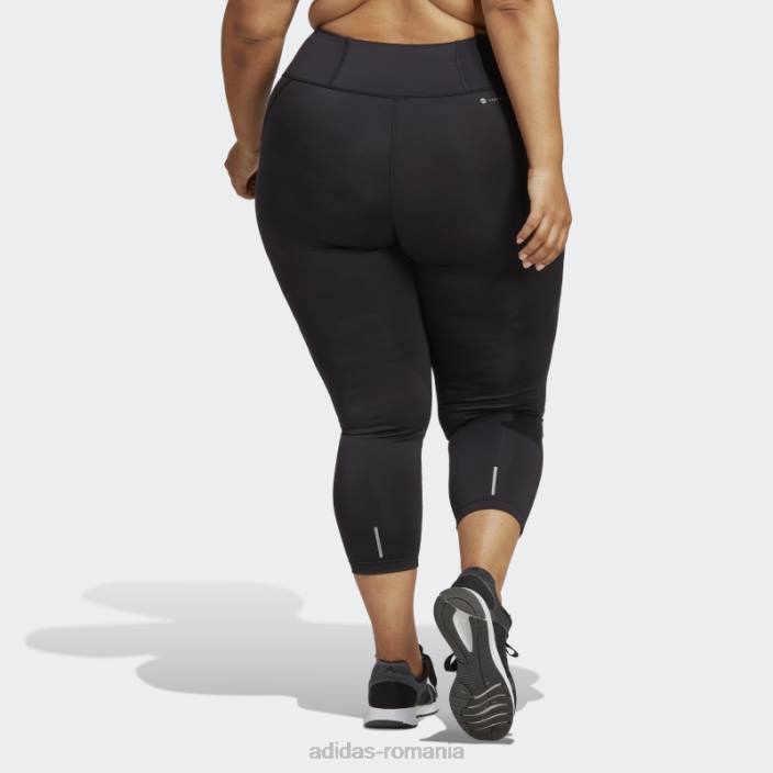 Adidas jambiere negri dailyrun 7/8 (plus mărime) femei negru 2JBN9166