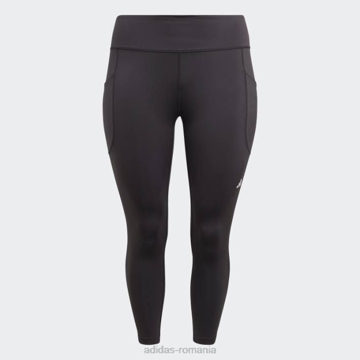 Adidas jambiere negri dailyrun 7/8 (plus mărime) femei negru 2JBN9166