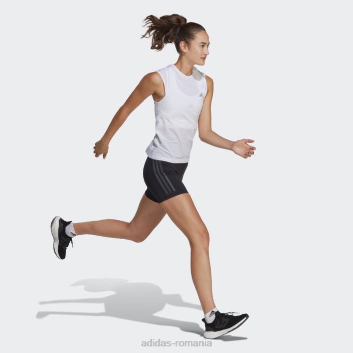 Adidas leggings adidas negri dailyrun cu trei dungi scurte de cinci inci femei negru 2JBN2241