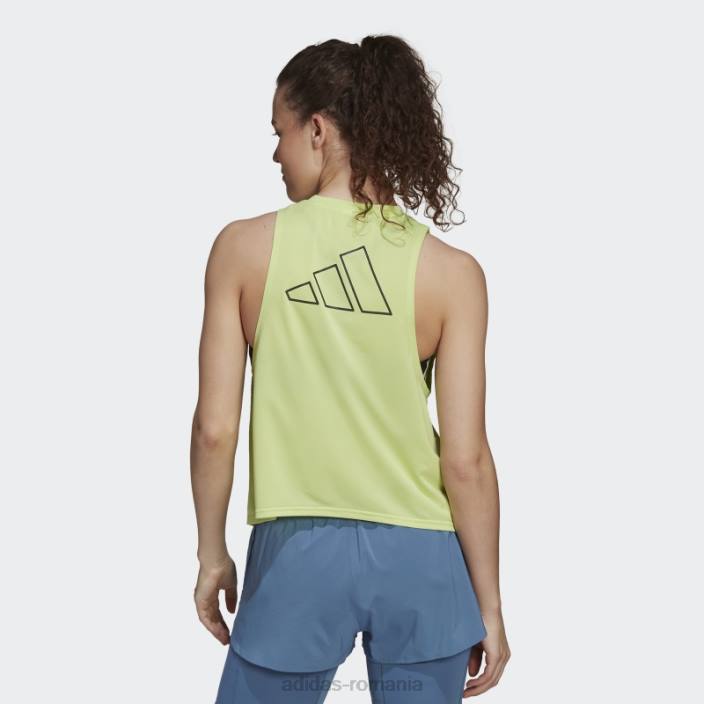 Adidas lime run icons 3 bar maicău adidas femei lămâie verde 2JBN3693