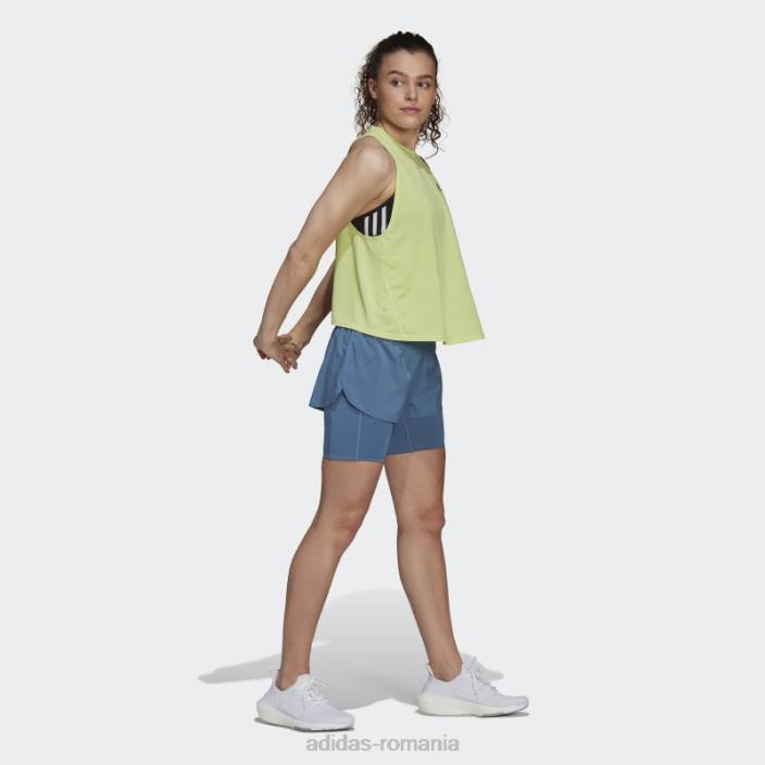 Adidas lime run icons 3 bar maicău adidas femei lămâie verde 2JBN3693