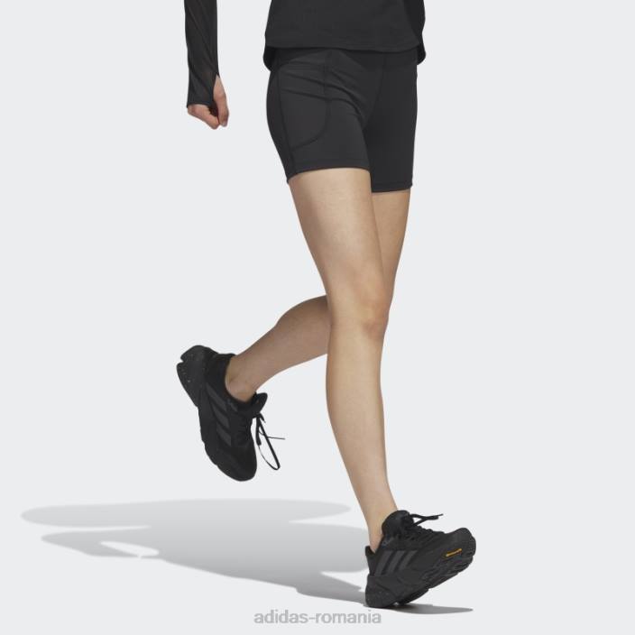 Adidas negru dailyrun 5-inch jambiere scurte moda femei negru 2JBN2643