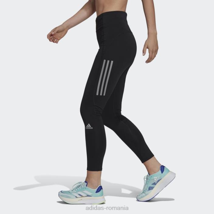 Adidas negru deține jambiere de alergare 7/8 femei negru 2JBN3058