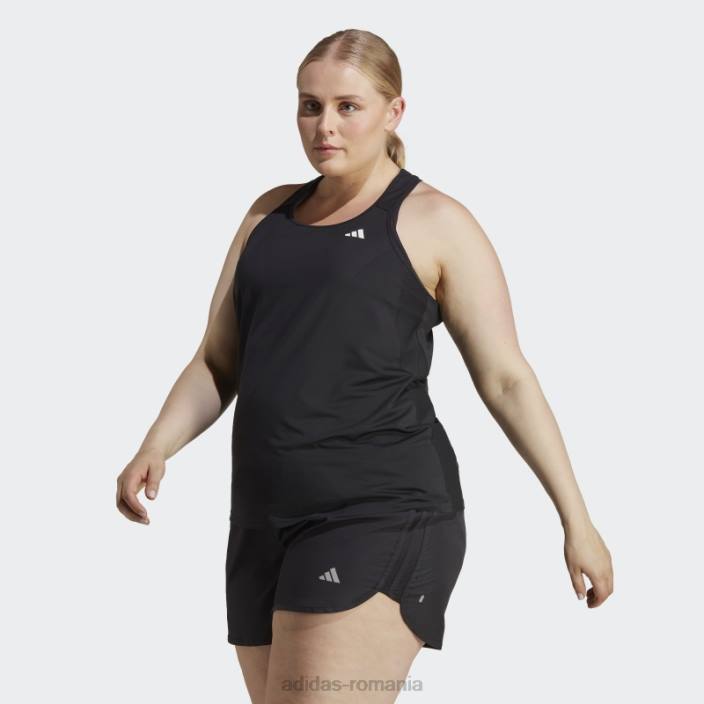 Adidas negru propriul run running maiou (plus mărime) adidas femei negru 2JBN17073