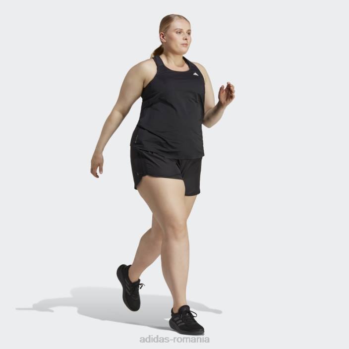 Adidas negru propriul run running maiou (plus mărime) adidas femei negru 2JBN17073