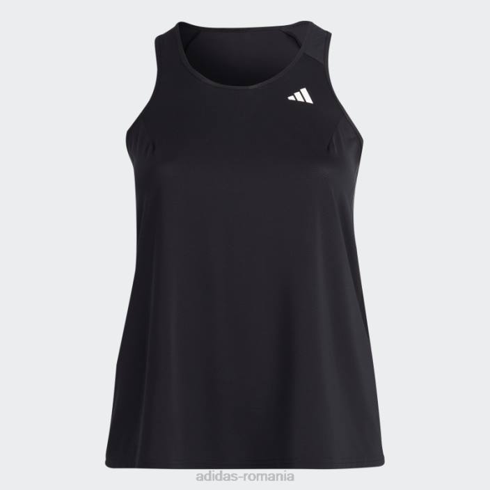 Adidas negru propriul run running maiou (plus mărime) adidas femei negru 2JBN17073