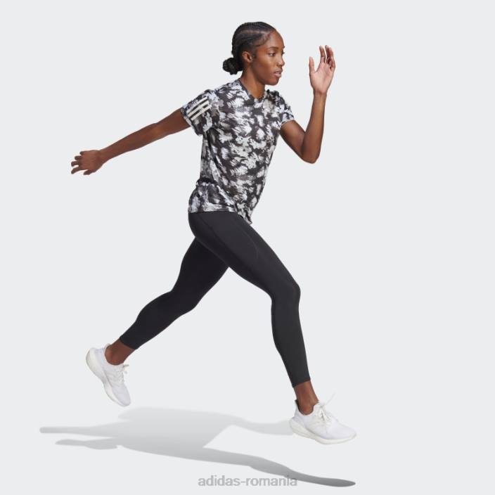 Adidas own the run cooler summer running tee grey femei gri/negru 2JBN9631