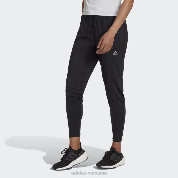 Adidas pantaloni de alergare rapida negri adidas femei negru 2JBN2772