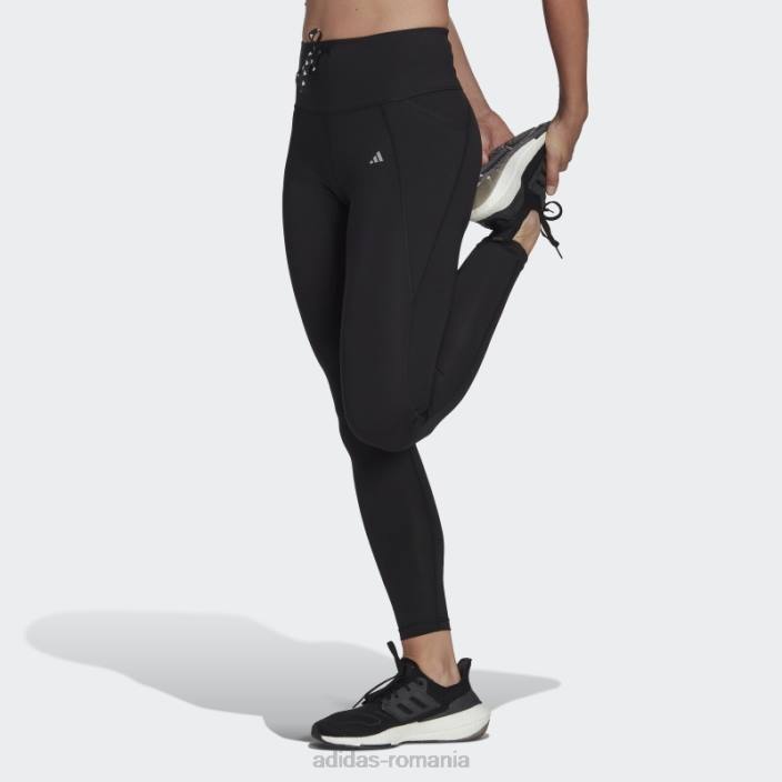 Adidas pantaloni negri pentru alergare essentials 7/8 adidas femei negru 2JBN16371