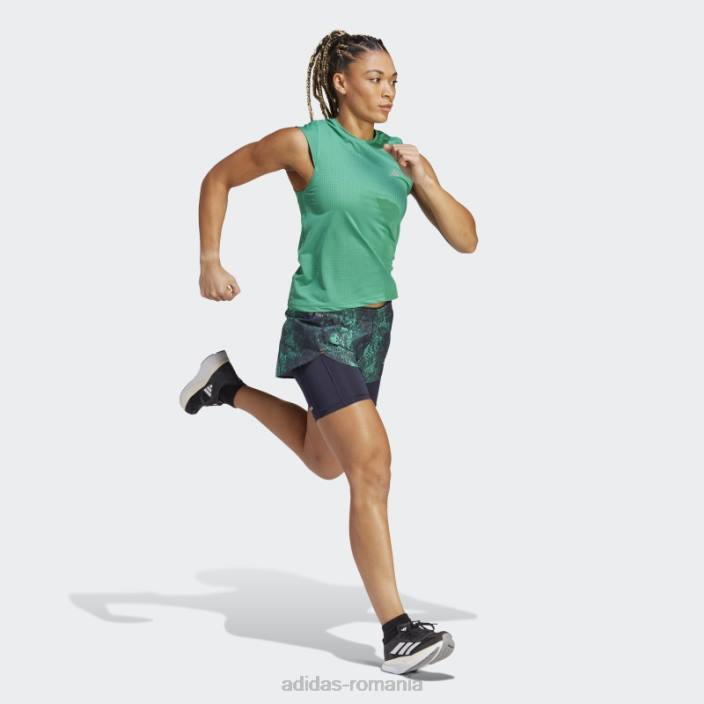 Adidas pantaloni scurți 2-în-1, negru, alergați rapid adidas femei negru/verde/verde curte 2JBN16899