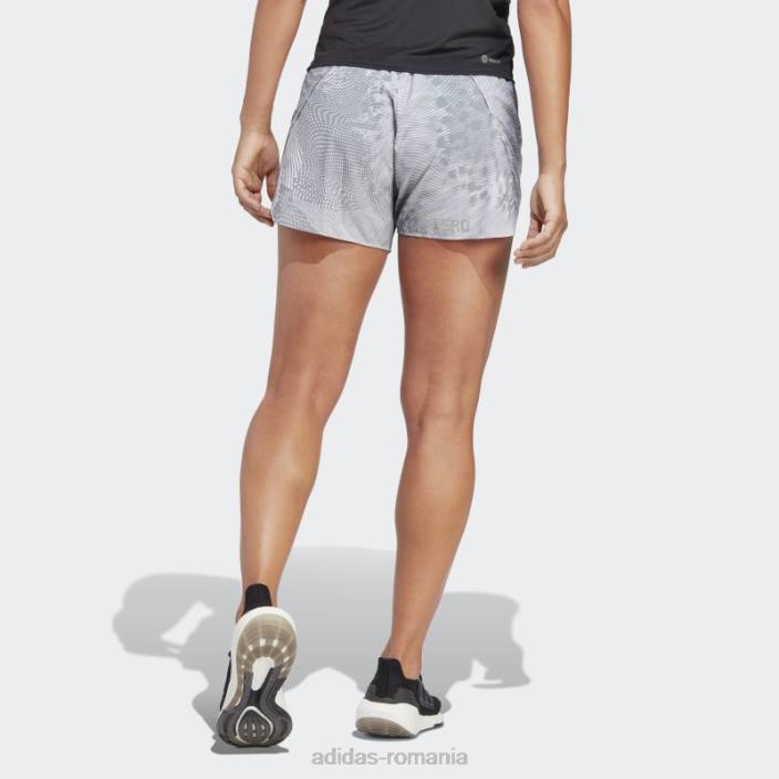 Adidas pantaloni scurți de alergare adizero alb femei alb 2JBN16808