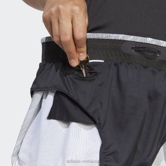 Adidas pantaloni scurți de alergare adizero alb femei alb 2JBN16808