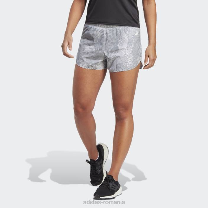 Adidas pantaloni scurți de alergare adizero alb femei alb 2JBN9277