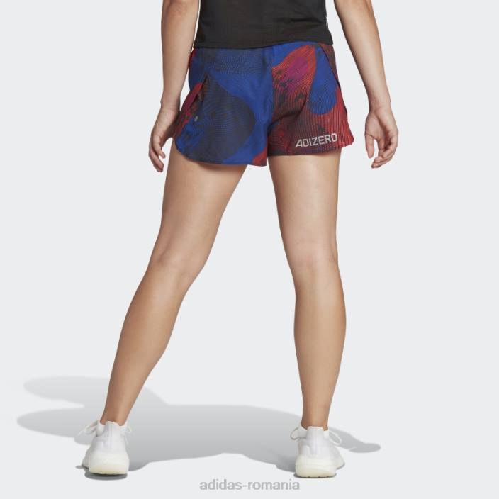 Adidas pantaloni scurți de alergare adizero, fucsia femei negru/fucsia 2JBN16802