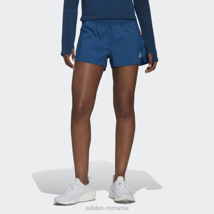 Adidas pantaloni scurți de alergare marine x-city femei marin 2JBN2854