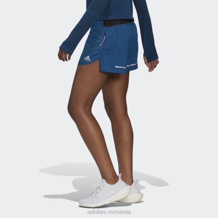 Adidas pantaloni scurți de alergare marine x-city femei marin 2JBN2854