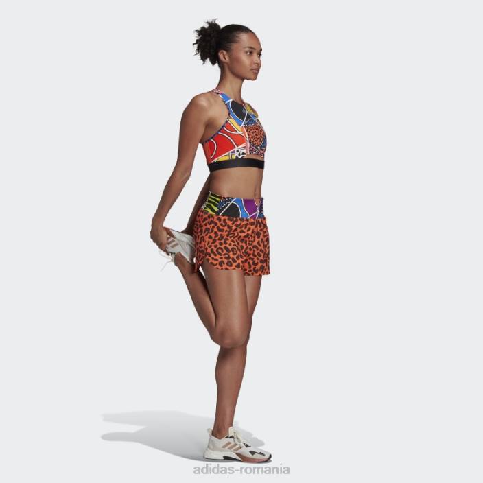 Adidas pantaloni scurți de alergare mnisi bogat portocalii femei portocale 2JBN2945