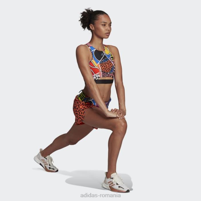 Adidas pantaloni scurți de alergare mnisi bogat portocalii femei portocale 2JBN2945