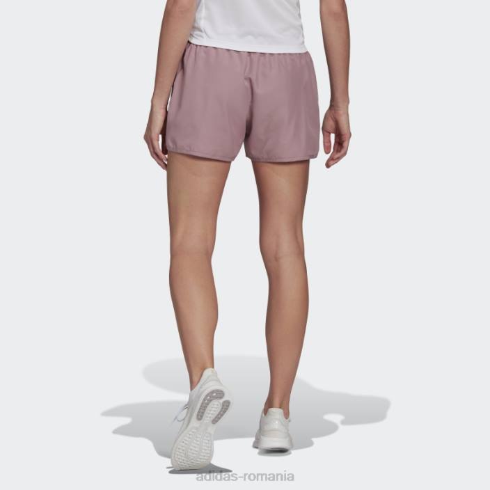 Adidas pantaloni scurți de alergare mov femei mov 2JBN10642