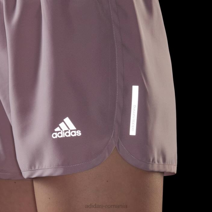Adidas pantaloni scurți de alergare mov femei mov 2JBN10642