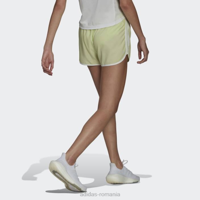 Adidas pantaloni scurți maraton 20 lime adidas femei var/alb 2JBN17556
