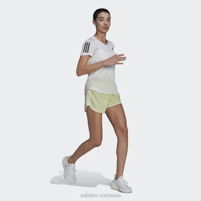 Adidas pantaloni scurți maraton 20 lime adidas femei var/alb 2JBN17556