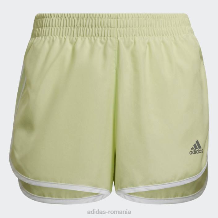 Adidas pantaloni scurți maraton 20 lime adidas femei var/alb 2JBN17556