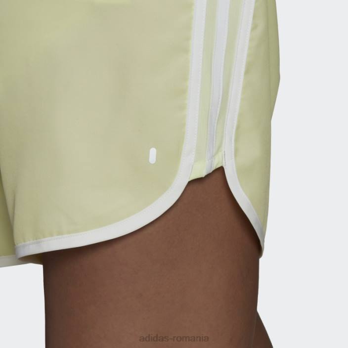 Adidas pantaloni scurți maraton 20 lime adidas femei var/alb 2JBN17556