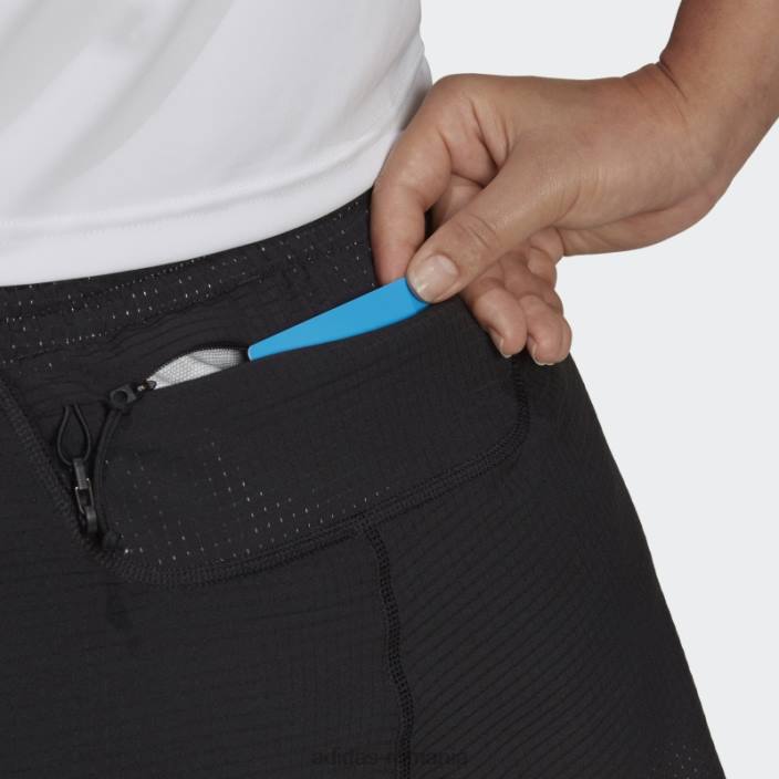 Adidas pantaloni scurți negri de alergare rapidă adidas femei negru 2JBN9207