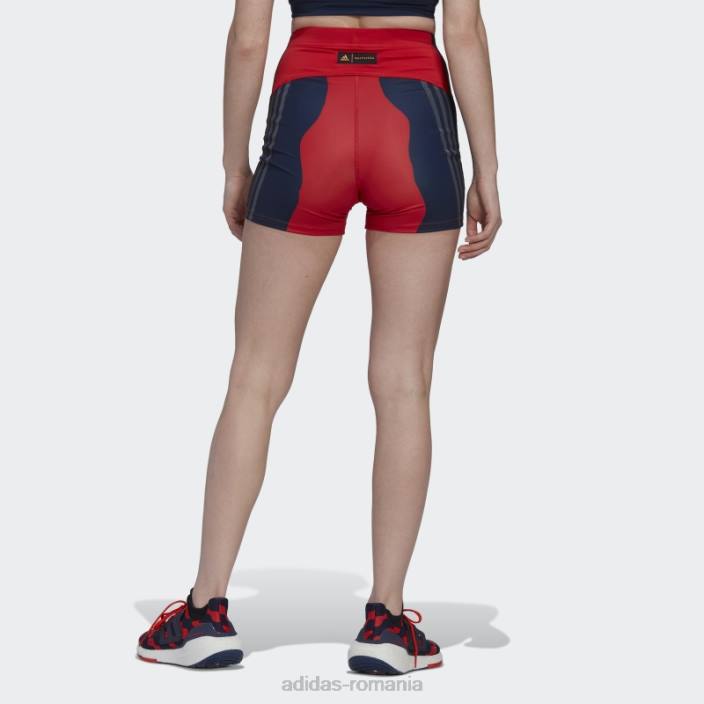 Adidas pantaloni scurți pentru biciclete marimekko run icons lush red adidas femei roșu luxuriant 2JBN2682