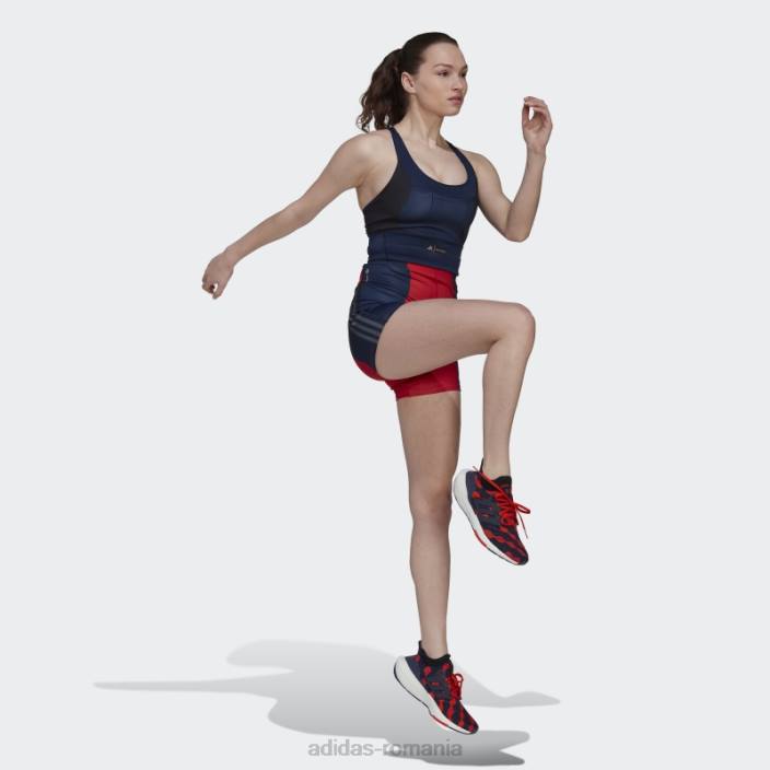 Adidas pantaloni scurți pentru biciclete marimekko run icons lush red adidas femei roșu luxuriant 2JBN2682
