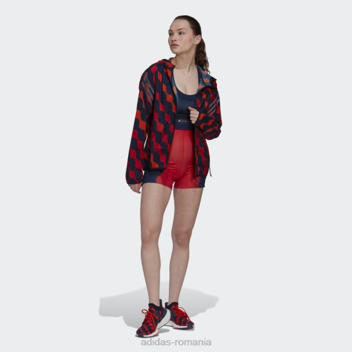 Adidas pantaloni scurți pentru biciclete marimekko run icons lush red adidas femei roșu luxuriant 2JBN2682